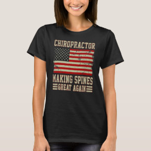 T-shirt Le Chiropract, Drapeau Américain, redonne sa grand