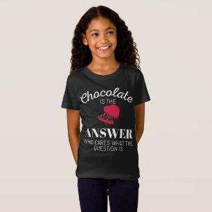 T-Shirt Le Chocolat De L'Apocalypse Au Chocolat Est La Ré