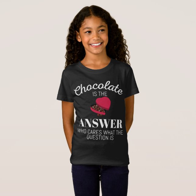 T-Shirt Le Chocolat De L'Apocalypse Au Chocolat Est La Rép (Devant entier)