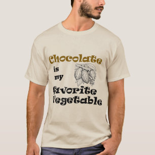 T-shirt Le chocolat est mon légume préféré