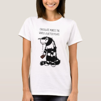 T-shirt Le chocolat fait du monde un endroit meilleur