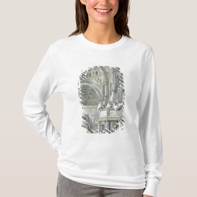 T-shirt Le choeur chantant dans la basilique de St Mark, (Devant)