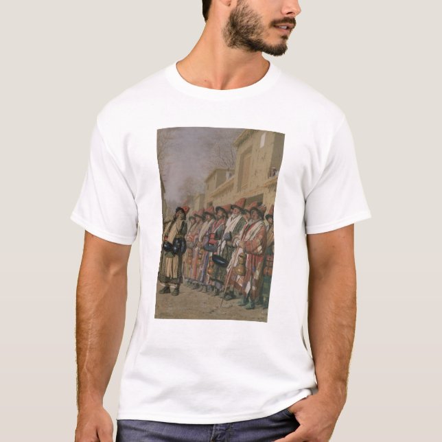 T-shirt Le choeur des derviches priant l'aumône à (Devant)