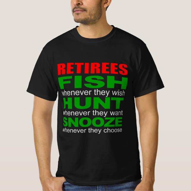 T-shirt Le choix du retraité (Devant)