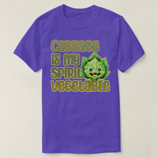 T-shirt Le chou est mon esprit végétal (Design devant)