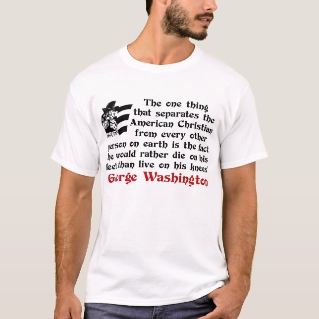 T-shirt Le chrétien américain (Devant)