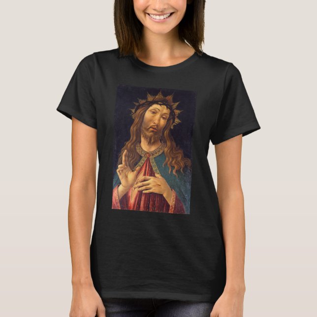 T-shirt Le Christ couronné d'épines par Sandro Botticelli (Devant)