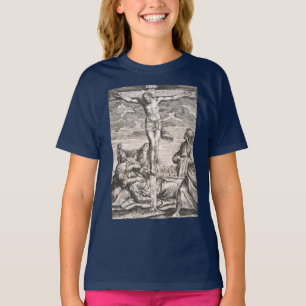 T-shirt Le Christ en croix d'Agostino Carracci
