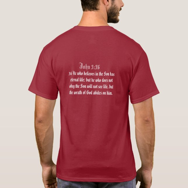 T-shirt Le Christ est mon roi - 3h36 de John - le (Dos)