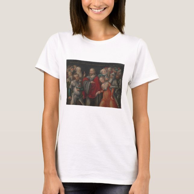 T-shirt Le Christ et l'adultère (Devant)