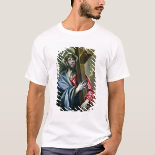 T-shirt Le Christ étreignant la croix, 1600-10 (huile sur