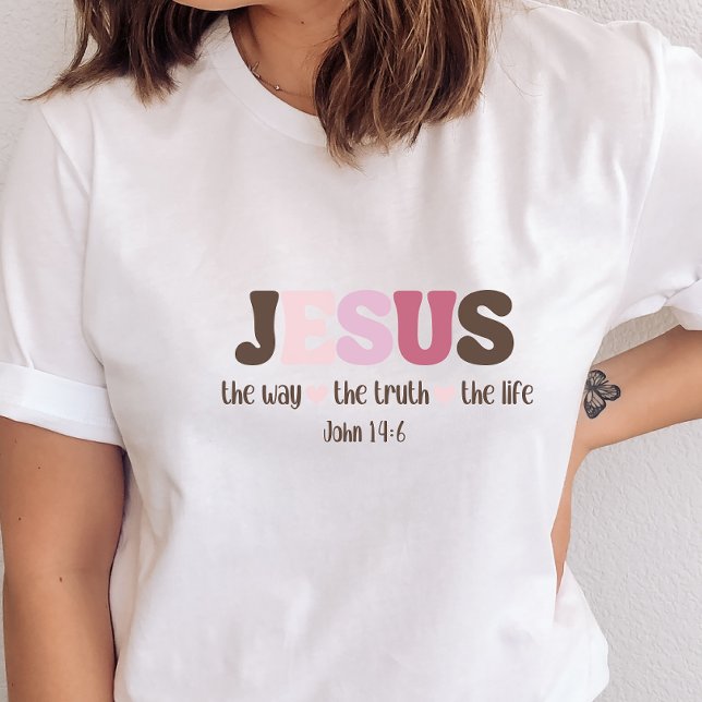 T-shirt Le Christ Jésus Est La Façon Dont La Vérité La Vie (Créateur téléchargé)