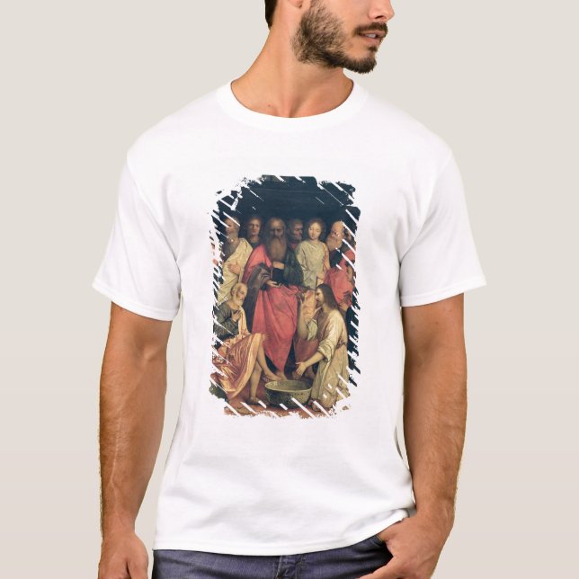 T-shirt Le Christ lavant les pieds des disciples (Devant)