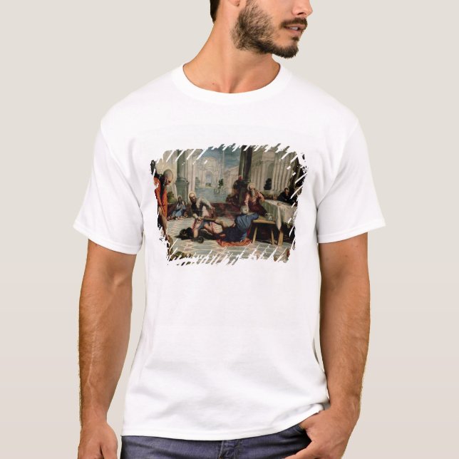 T-shirt Le Christ lavant les pieds des disciples (Devant)