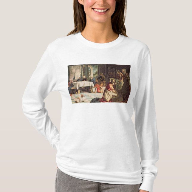 T-shirt Le Christ lavant les pieds des disciples 2 (Devant)