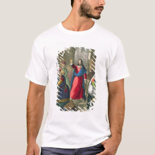 T-shirt Le Christ nettoie le temple, d'un b imprimé par