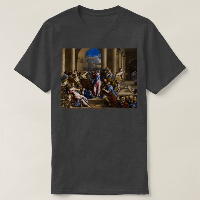 T-shirt Le Christ qui chante les changeurs d'argent du Tem (Design devant)