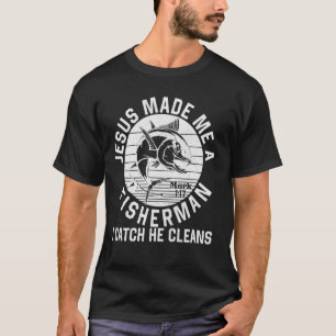 T-shirt Le christianisme m'a fait un pêcheur d'hommes pour