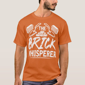 T-shirt Le chuchoteur de briques Truelle en béton Maçon
