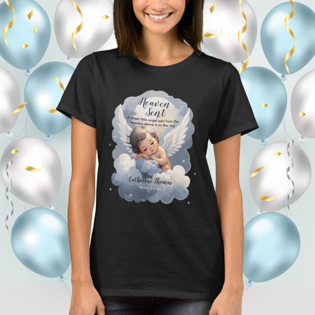 T-shirt Le Ciel A Envoyé Un Bébé Ange Dans Le Baby shower  (Créateur téléchargé)