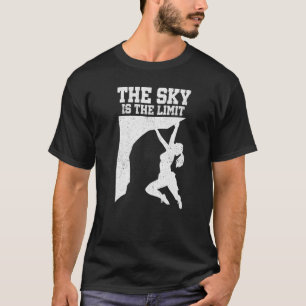 T-shirt Le Ciel Est La Limite De L'Escalade Rocheuse Bould