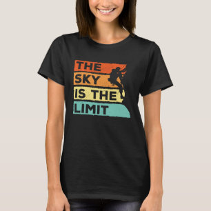 T-shirt Le Ciel Est La Limite De L'Escalade Rocheuse Bould