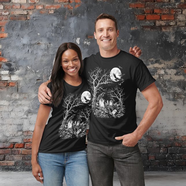 T-shirt Le cimetière Nevermore (Créateur téléchargé)