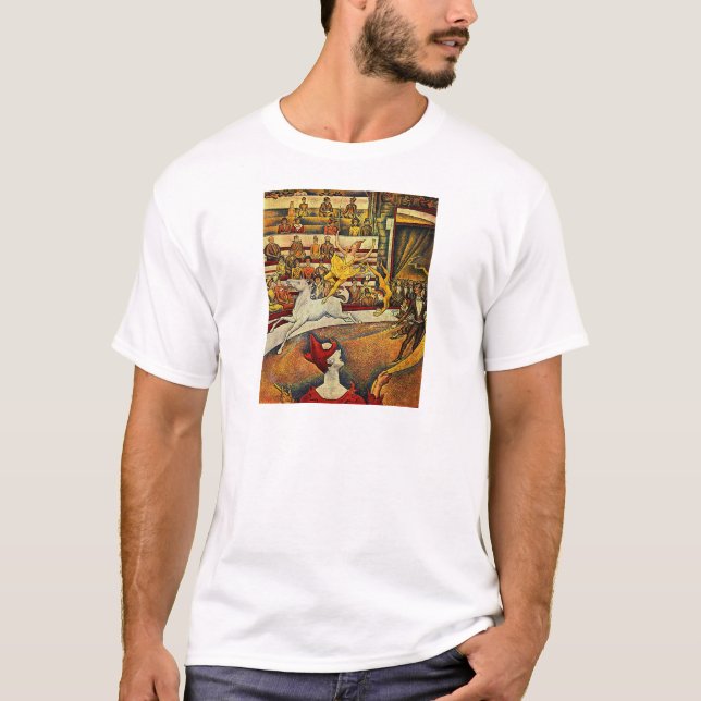 T-shirt Le cirque de Georges Seurat (1891) (Devant)