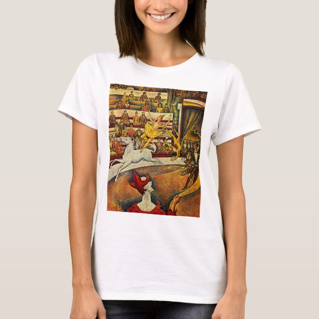 T-shirt Le cirque de Georges Seurat (1891) (Devant)