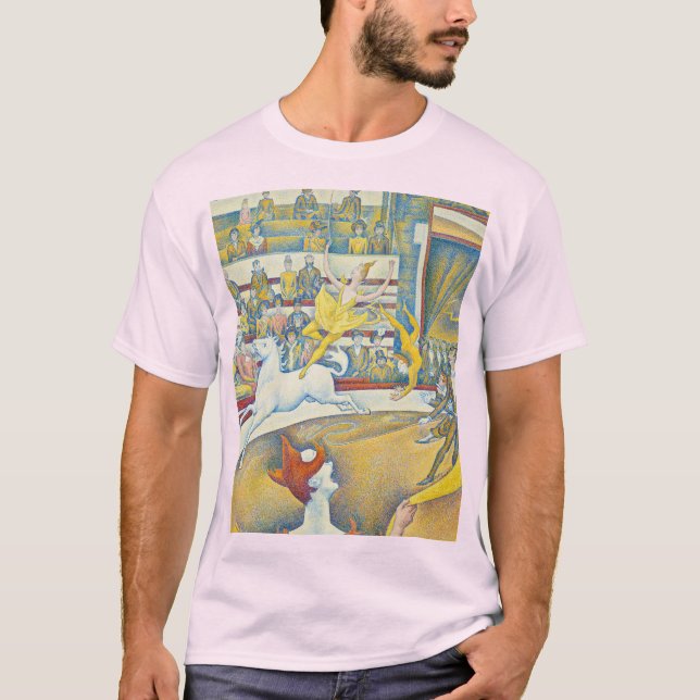 T-shirt Le Cirque, Le Cirque, 1891 par Georges Seurat (Devant)