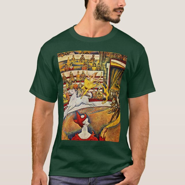 T-shirt Le cirque par Seurat Georges (Devant)