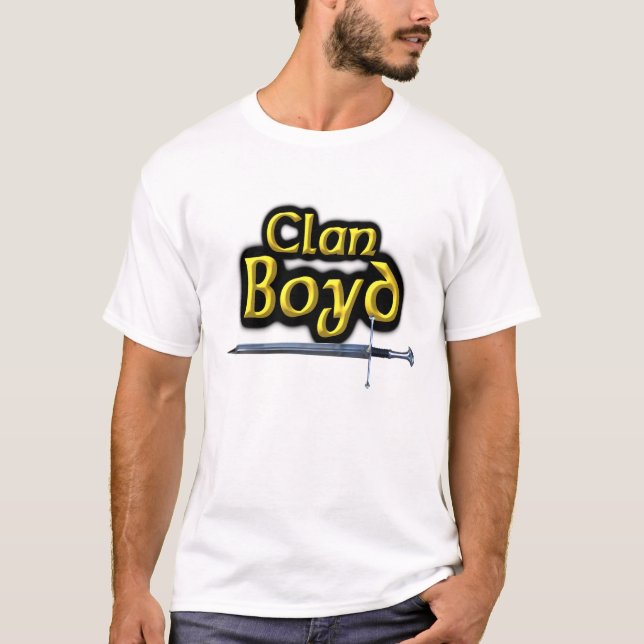 T-shirt Le clan Boyd a inspiré des Écossais (Devant)