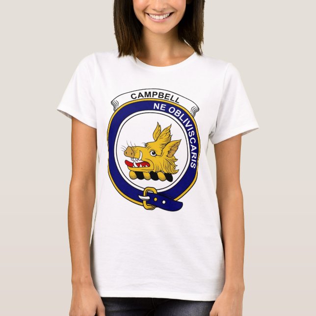 T-shirt Le clan de Campbell Badge (Devant)