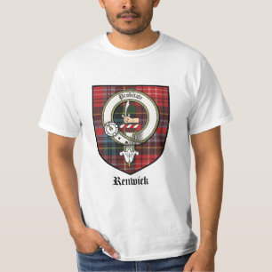 T-shirt Le clan de Renwick Crest le tartan d'insigne