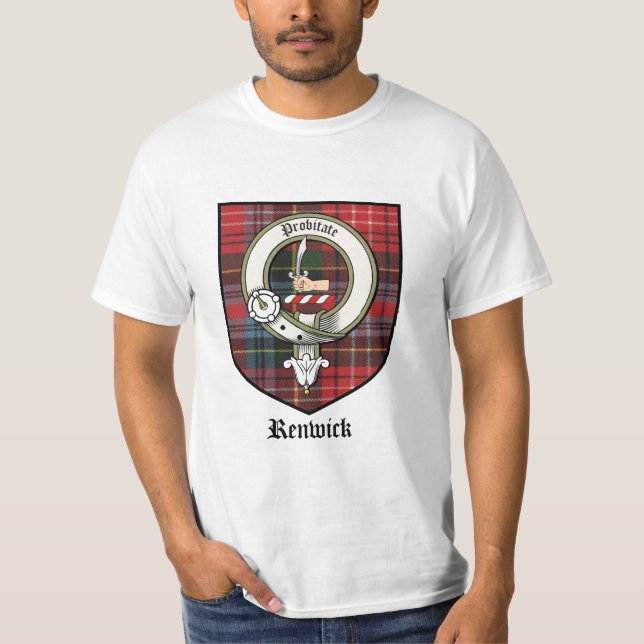 T-shirt Le clan de Renwick Crest le tartan d'insigne (Devant)