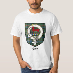 T-shirt Le clan de Scott Crest le tartan d'insigne