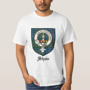 T-shirt Le clan de Shaw Crest le tartan d'insigne