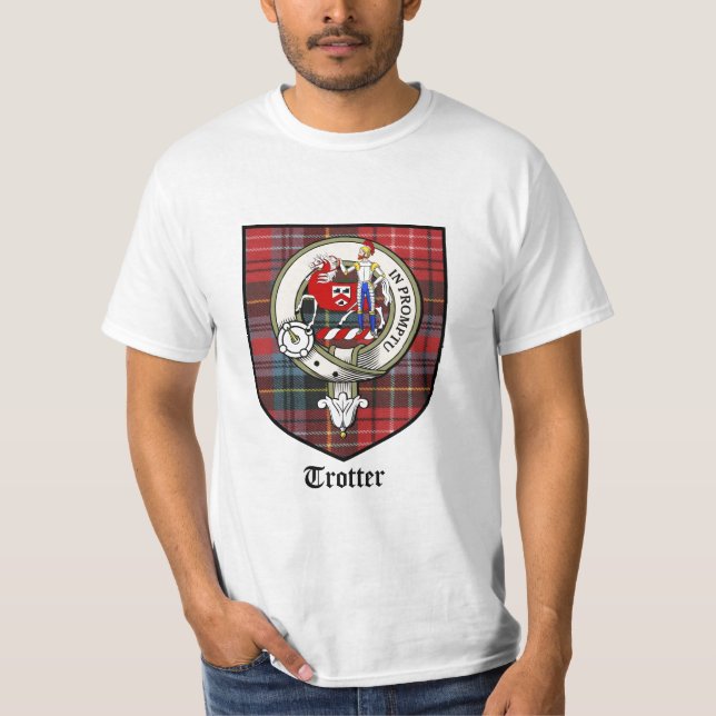 T-shirt Le clan de trotteur Crest le tartan d'insigne (Devant)