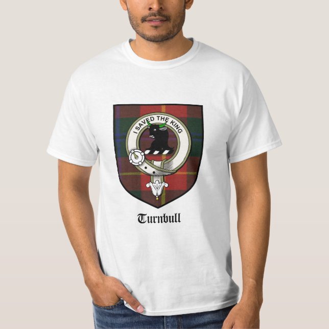 T-shirt Le clan de Turnbull Crest l'insigne/tartan de (Devant)