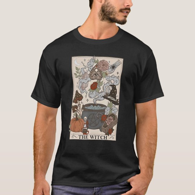 T-shirt Le client de la carte Tarot de sorcière (Devant)