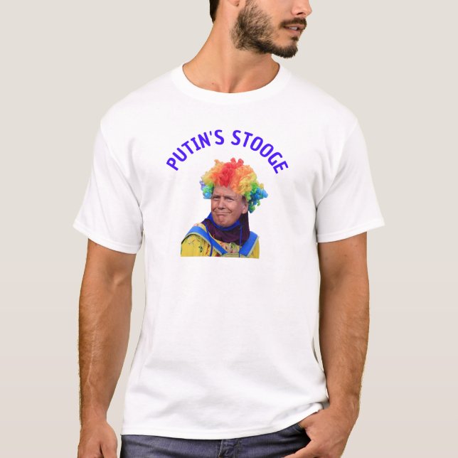 T-SHIRT LE CLOWN STOOGE-TRUMP DE POUTINE (Devant)