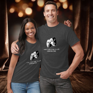 T-shirt Le club de drame de théâtre masque le nom