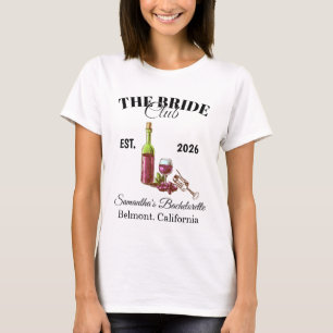 T-shirt Le Club de la Mariée Bachelorette
