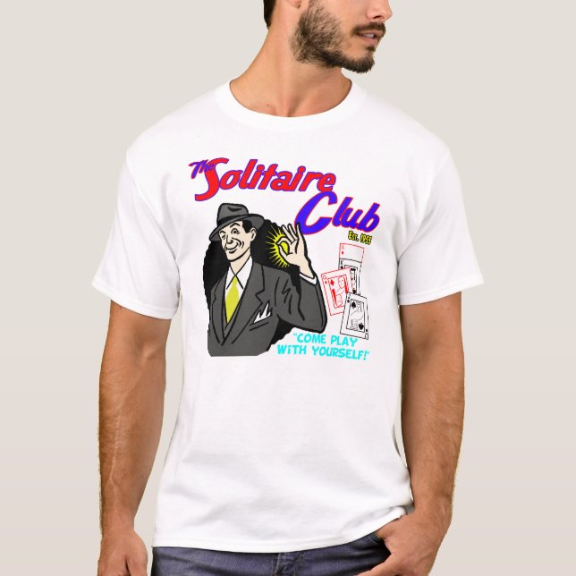 T-shirt Le club de solitaire (Devant)