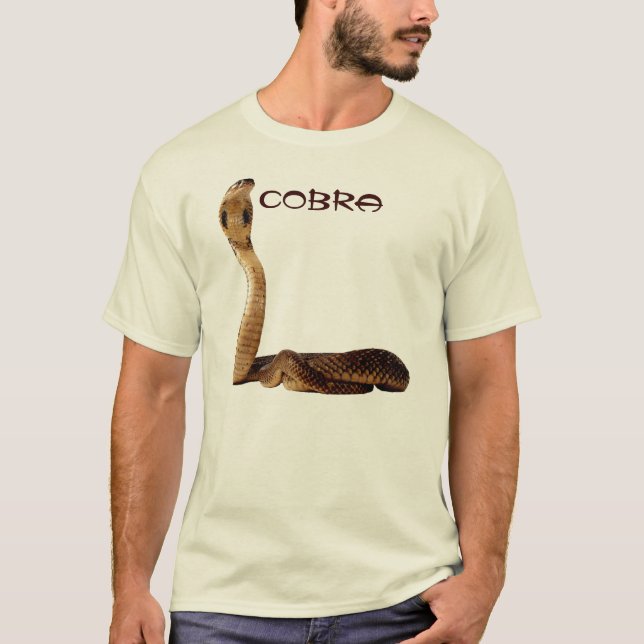 T-shirt Le COBRA polychrome préparent pour mordre (Devant)