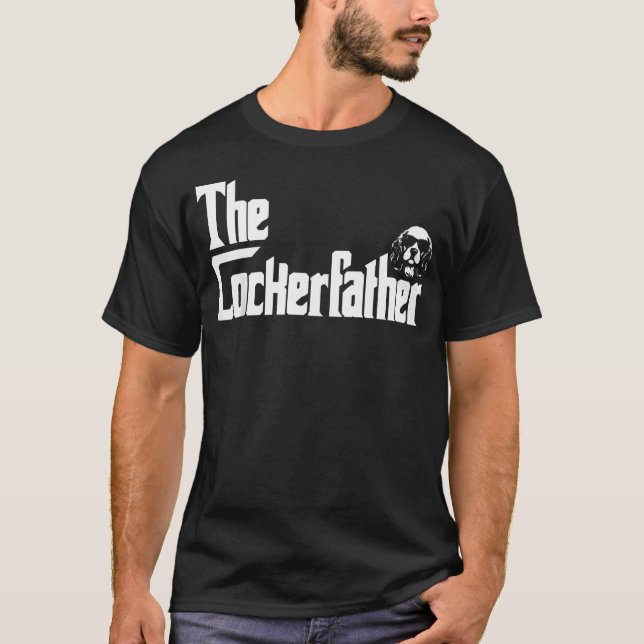 T-shirt Le Cockerfather Cocker Spaniel Papa Chien (Devant)