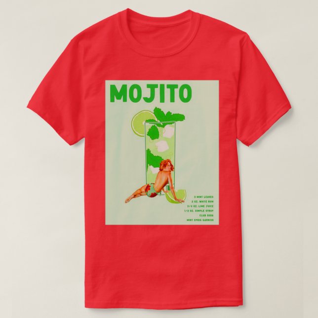 T-shirt Le cocktail Mojito (Design devant)