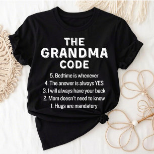 T-shirt Le code de grand-mère règles amusantes