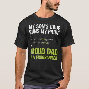 T-shirt Le code de mon fils fait ma fierté