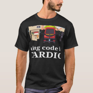 T-shirt Le Code D'Exécution Est Mon Cardio Software Develo